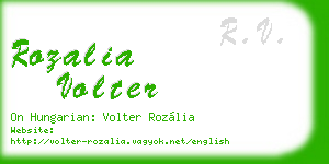 rozalia volter business card