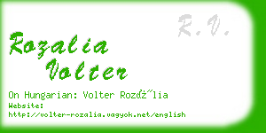 rozalia volter business card